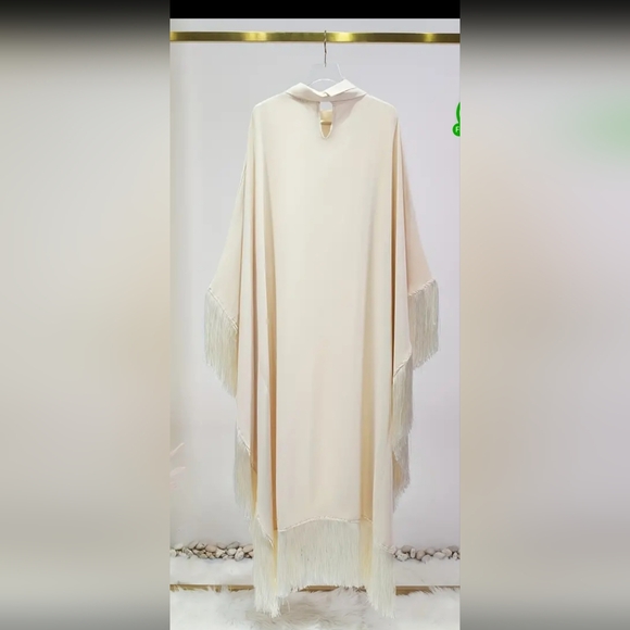 Glam Hippie Brand New Gorgeous 😍 Elegant Fringed Kaften Dress - Picture 2 of 7